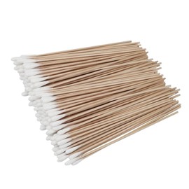 MERRYHAPY Dog Grooming Tool 4 Pack Cotton Swabs Wooden Handle Single Cleaning Tips for Pet's Ears