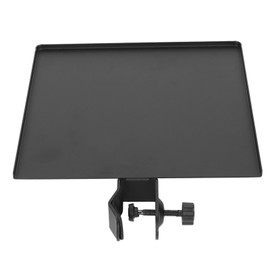 Sound Card Tray Universal Metal Microphone Stand Tray for Stage Live Streaming Recording 22x20cm / 8.7x7.9in