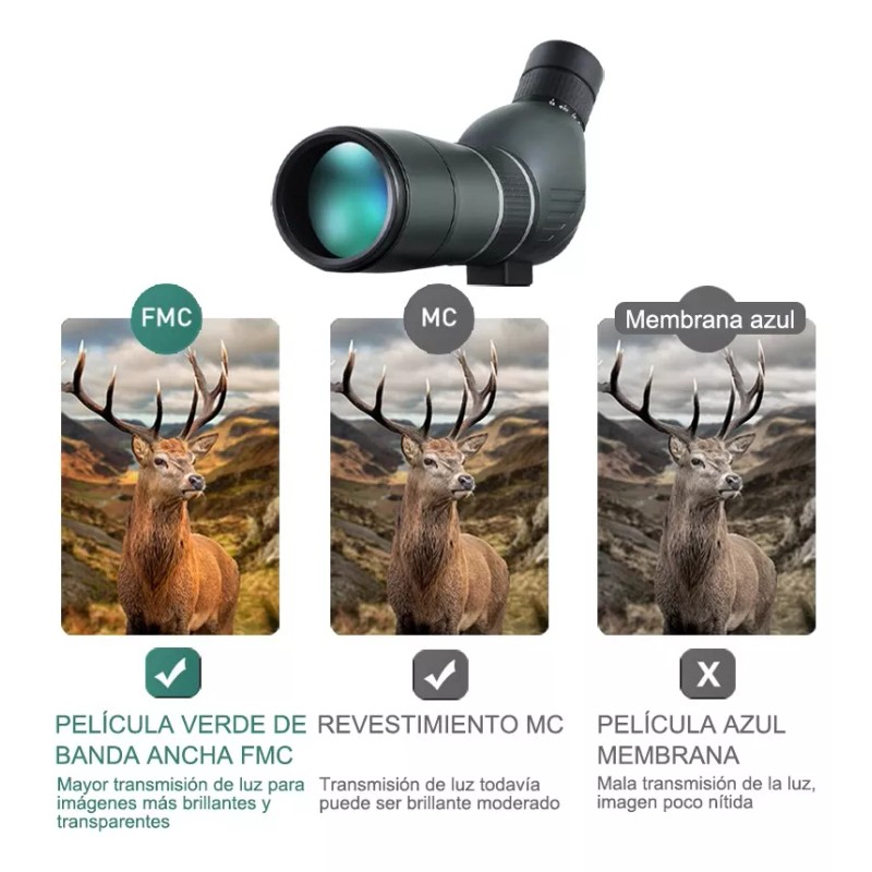 Carson Telescopios Y Monocular Hd 20-60*60 Zoom Continuo Infinito
