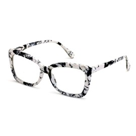 Women Big Lens Butterfly Reading Glasses - Fun Cateye Clear Lens Readers - Vintage Fashion