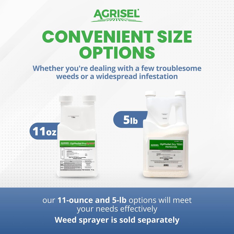 Agrisel GlyPhoSel Pro Dry75 Weed Killer, Fast-Acting, Targets Tough Weeds