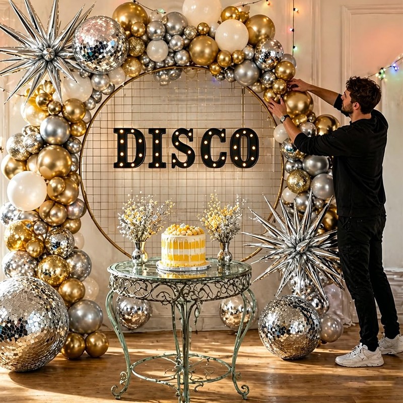 DISCO Sign - 8.6 in Marquee Light Up Letters for