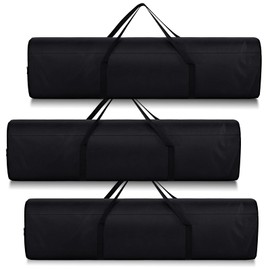 Riakrum 3 Pieces 43.31 Inches Folding Camp Chair Replacement Bag Camping Equipment Bag Large Duffel Bag with Handles for Travel Tent Storage Carrying Sports Gear, Black