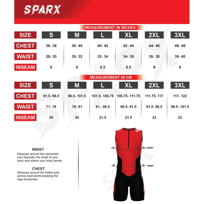 Sparx X Triathlon Suit Men Racing Tri Cycling Skin Suit