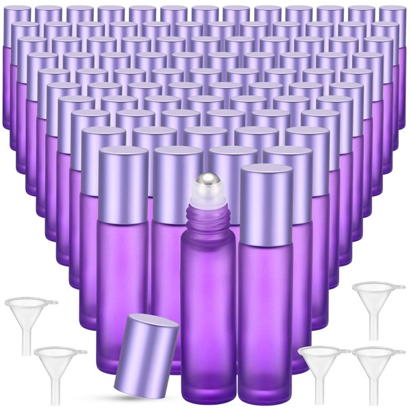 Sumind 150 Pcs Essential Oil Roller Bottles 10 ml Glass