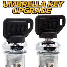 HD Switch Starter Ignition Switch for John Deere 3025E 3032E 3033R 3036E 3038E 3038R 3039R 3045R 3046R 4044M 4044R 4049M 4049R 4052M 4052R 4066M 4066R Tractors Upgraded Umbrella Key & 2 Spare Keys