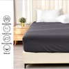 AL NOOR HOME Premium Charcoal Fitted Sheet - 100% Pure