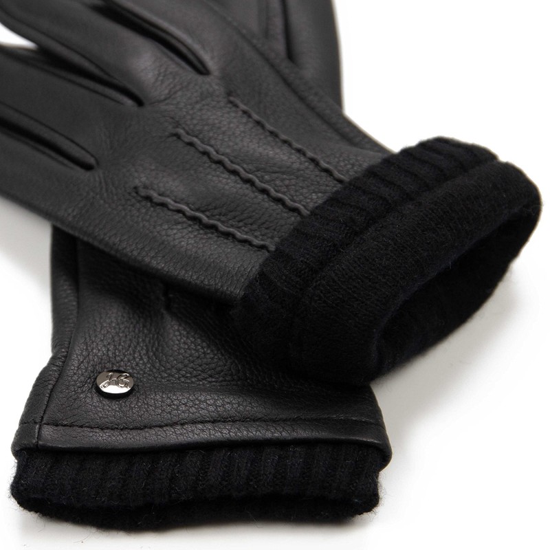Hand Gewand by Weikert Leather Deerskin Gloves with Cashmere Lining,
