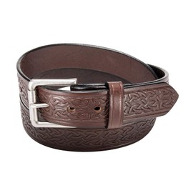 Daltech Force BULLBELT BULLHIDE CELTIC Pattern - 1.5" Width - Brown- EDC - CCW -203-04DW-36 (Brown, 36)