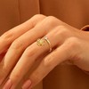 Ritach Birthstone Rings for Women - Adjustable Gold Rings Birthstone