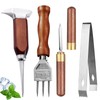 Ice Pick Set of 4 Stainless Steel Ice Chipper with