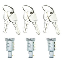 Hoypeyfiy MTC6504 3 Pcs Door Lock Barrel Set with Keys, Replacement for Land Rover Defender