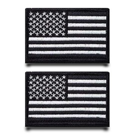 Pack of 2 USA American Flag Patch Removable Patches with Velcro Fastening Tactical Military Patch Application for Bags Backpacks Vest Dog Harness Outdoor Clothing Jacket Jeans