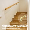 HOME MASTER HARDWARE Heavy Duty Handrail Stair Brackets Brass Staircase
