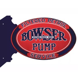Handmade Bowser Pump Filtered Petrol Service 12x18 Oval Flange