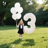 40 Inch White 3 Balloon Giant Mylar Number 3 13