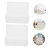 KOMBIUDA 2pcs Storage Box Set Medium Organizer for Desk Accessories