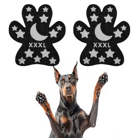 BEAUTYZOO Dog Paw Protector Pads for Senior Dogs, Anti-Slip Paw Grips for Hot Pavement with Strong Traction, Dogs Grips for Hardwood Floors, Alternative to Dog Boots Shoes, 6 Sets (24pcs), XXXL