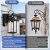 OPAXIS 2-Pack Front Porch Lights Outdoor Wall Mount Sconce with