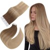 Easyouth 10/14 Tape-In Extensions, Ombre, Real Hair, Remy Tape-In Extensions,