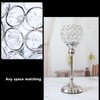 Crystal Candle Holder Ornament Tall Elegant Crystal Silver Candlestick for