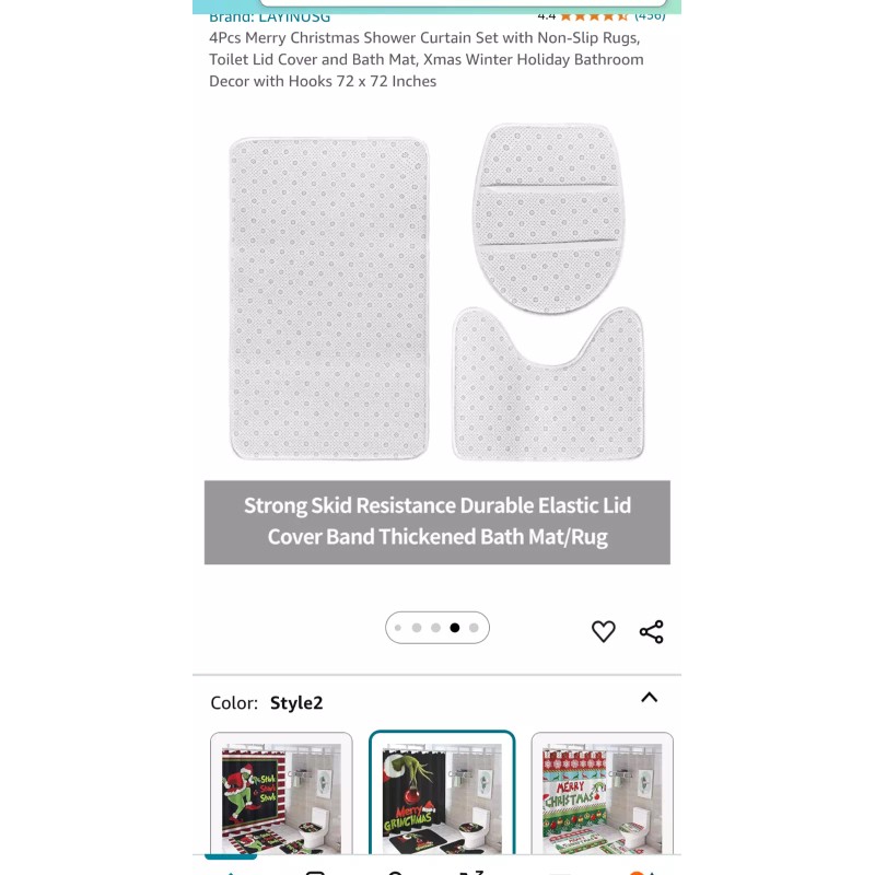 Unbranded the Grinch 4pc bathroom set - Black** new in