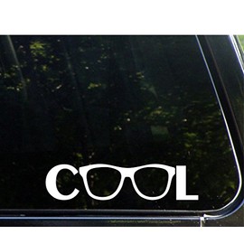 Cool - 8 3/4"x 2" - Vinyl Die Cut Decal/Bumper Sticker for Windows, Trucks, Cars, Laptops, Macbooks, Etc.