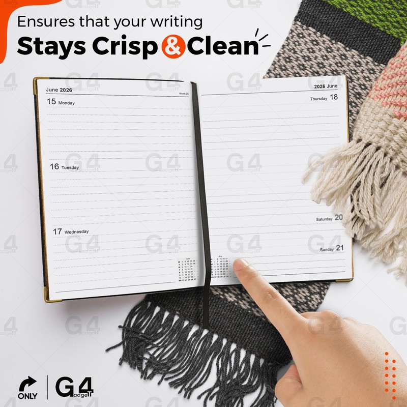 G4GADGET 2026 A4 Diary Week to View – Black |