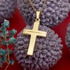 EDELIND Cross Pendant Gold 333/8 Carat Real Gold Pendant Gold