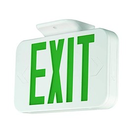 HUBBELL CEGB CE Green Letters, Black Housing, White