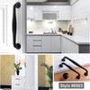 20pcs Black Kitchen Cabinet Handles Door Knobs Bar Drawer Cupboard