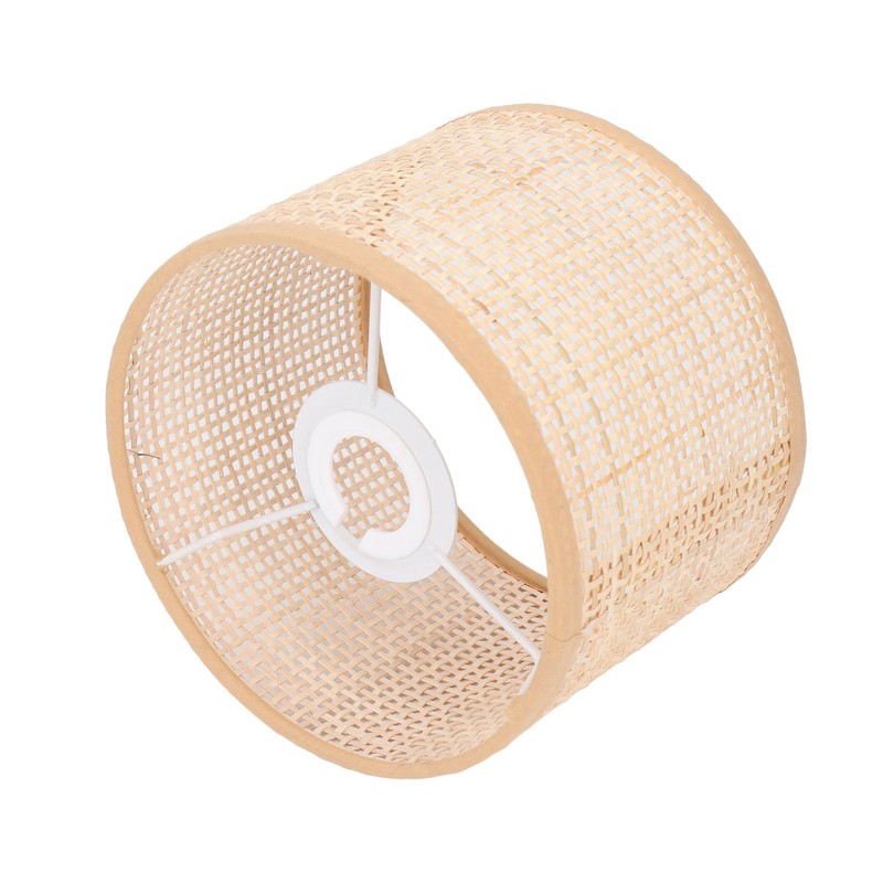 Rattan Lamp Shade Replacement Woven Basket Chandelier Vintage Hanging Table