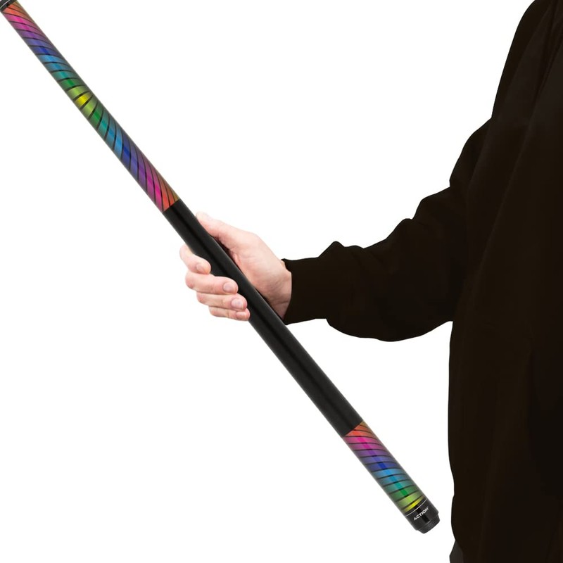 Action Impact - Billiards Pool Cue Stick - Rainbow -