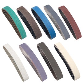 47 Pcs 3/4" x 12" Replacement Sharpening Belt Kit, Knife Sharpener Sanding Belts For Sharp Knife & Tool Sharpener (Grits 80/120/240/400/600/8001000/2500/5000)