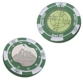 JISRKP Golf Ball Marker, Golf Marker, Golf Ball Markers for Putting Green, Multifunctional Leveler Tool Golf Tools Double Sided for Golf Course Gardening Architecture