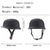 German Style Motorcycle Helmet,Adult Half Helmet Open Face DOT Approved,
