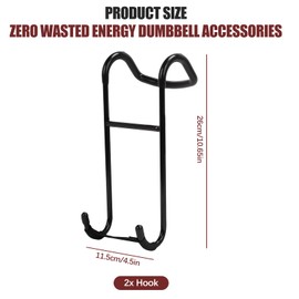 2 Pack Dumbbell Spotter Hooks for Barbell,220 Ib Load Capacity Heavy Duty Dumbbell Hooks for Dumbbell Bench Press,Dumb Bell Storage Stand Holder Weights Stand Holder For Home Gym Exercise