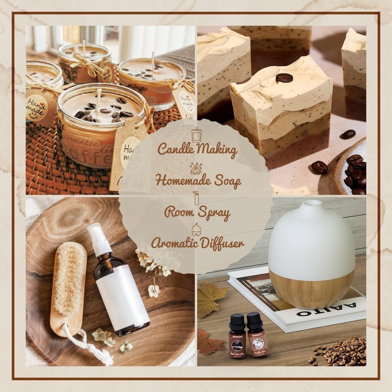 ARVIDSSON Coffee Fragrance Oils Set, Premium Essential Oils for Diffuser,