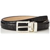 Anthoni Crown Women's Leather Belt, black