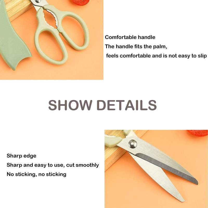 Sairps Kitchen Scissors Woman Use Multi-purpose scissors Heavy Duty Cooking