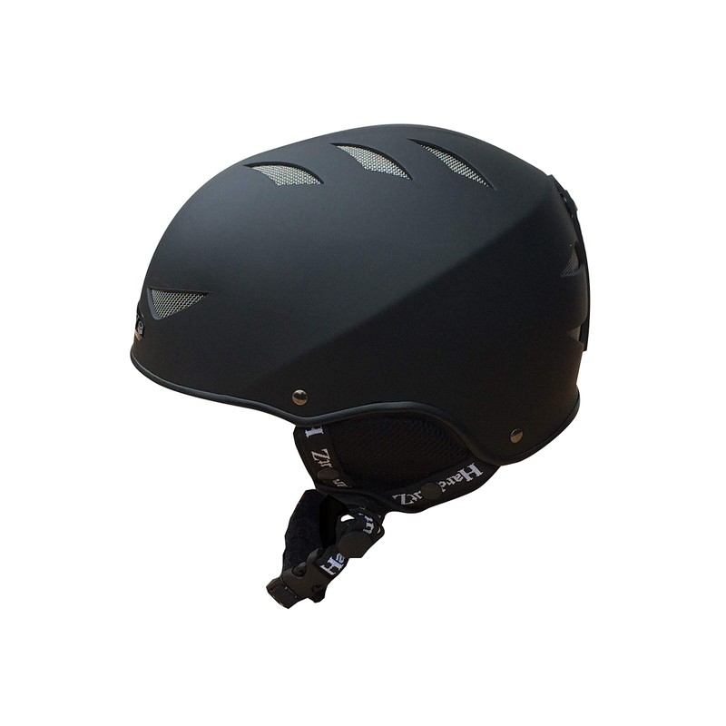 HardnutZ Ski and Snowboard Helmet - Black, Adults & Kids,