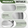 Yaocom 9 Pcs Trim Tray Kit Stainless Steel Trimming Tray
