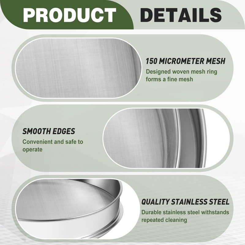 Yaocom 9 Pcs Trim Tray Kit Stainless Steel Trimming Tray
