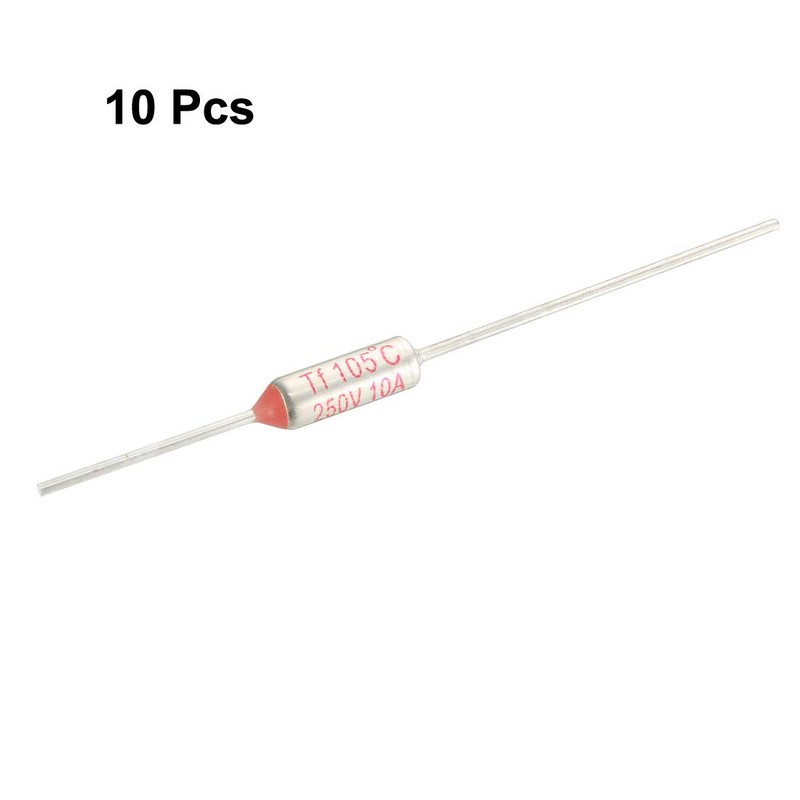 uxcell 250V 10A 105 Celsius Circuit Cut-off Temperature Thermal Fuse