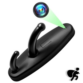 LXMIMI Clothes Hook Camera, HD 1080P Clothes Hanging Camera, Small Video Camera with Motion Detection and Loop Recording (Black)