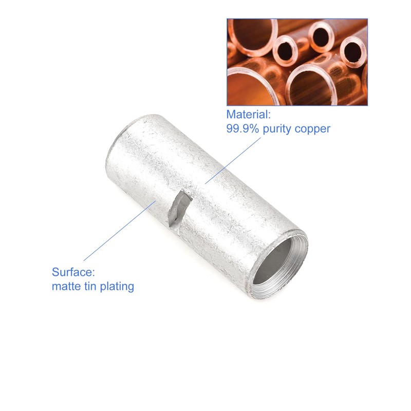 ROCKDIG 40PCS Gauge 8 6 4 Butt Terminal Electrical Wire