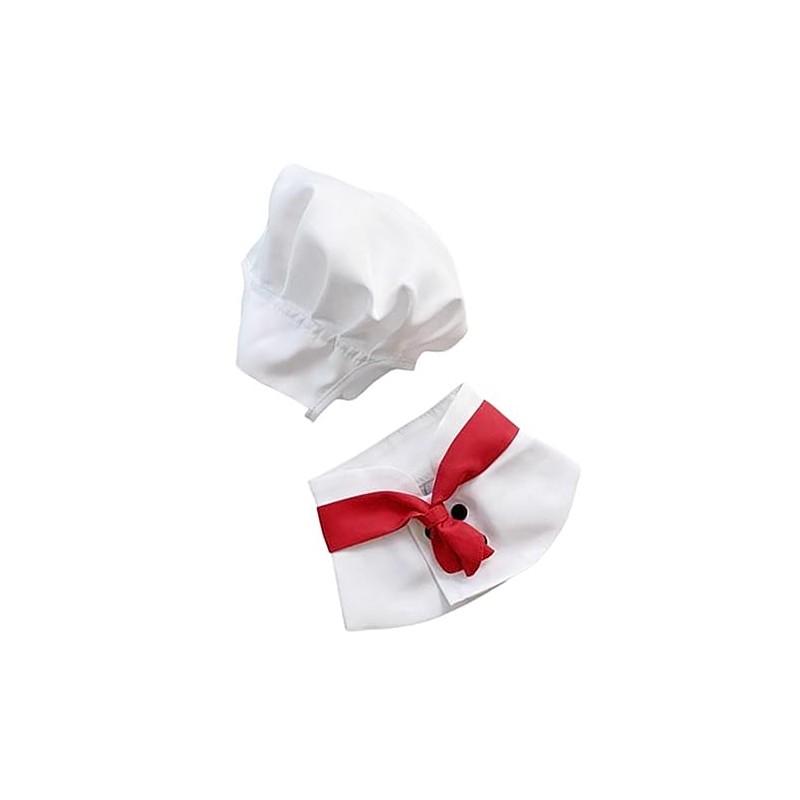 Wakects Pet Chef Hat, Pet Cooking Costume, Adjustable Size, Breathable,