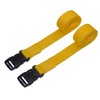 25mm Webbing with Side Release Buckle (Pack of 2) (Yellow,