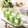 M&N HOME Green 2 Oz Shot Glasses, Set of 6,