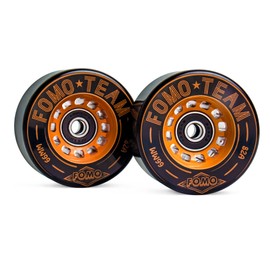 FOMOTEAM Roller Speed Skate Wheels Racing Wheels 66mm38mm Outdoor or Indoor with ABEC-9 Bearings 82A (Set of 8)